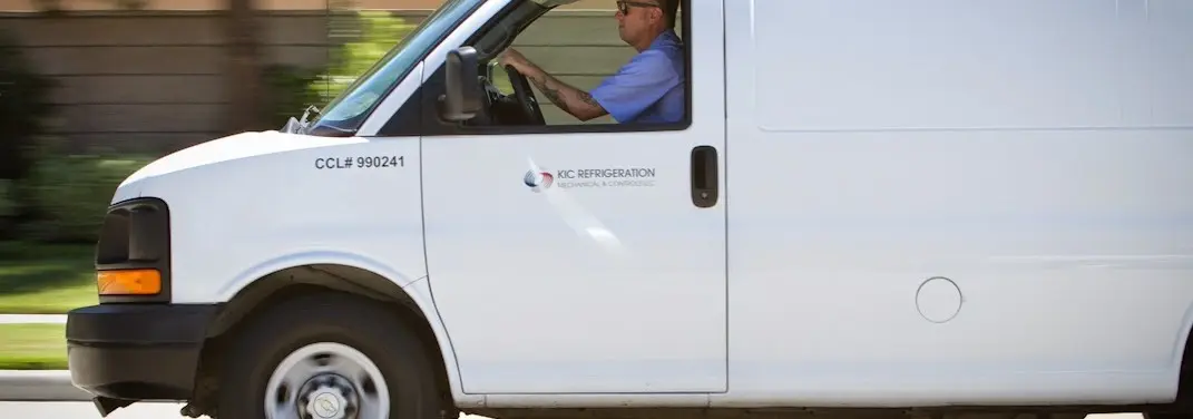 KIC Refrigeration service vehicle serving Lyon area